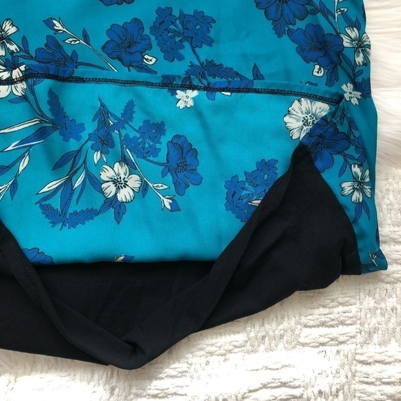 J. Crew Factory Two-Tone Floral T-Shirt Top L - Picture 6 of 8